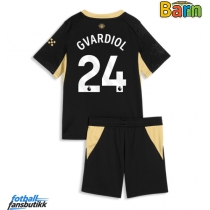 Manchester City Josko Gvardiol #24 Bortedraktsett Barn 2026-27 Kortermet (+ Korte bukser)